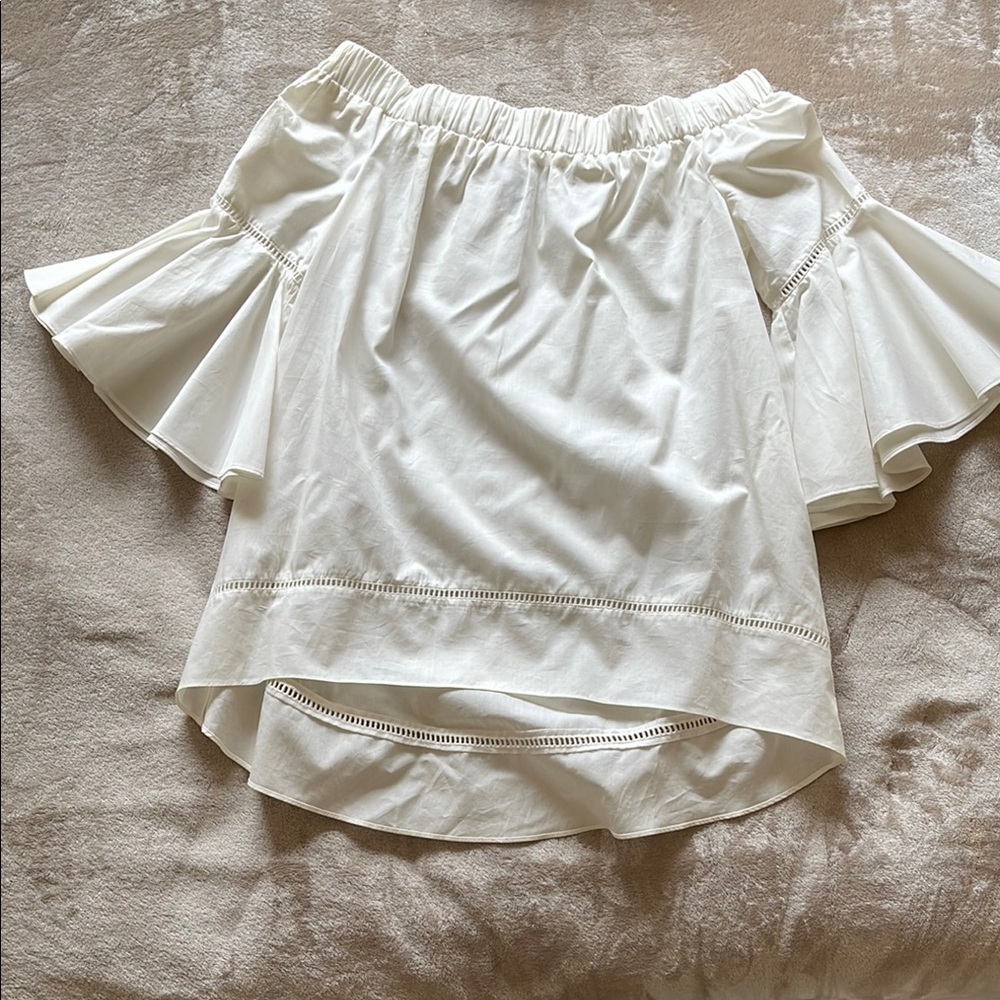 White Off-Shoulder Blouse